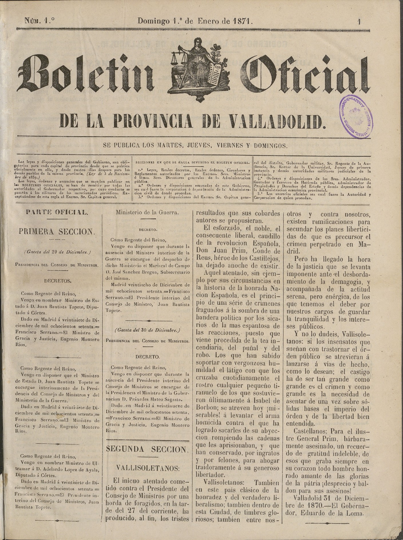 Boletín Oficial de la Provincia de Valladolid